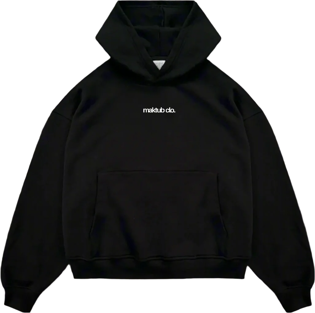 Cotton-Fleece Hood [BLACK]