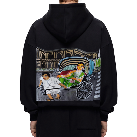 Cotton-Fleece Hood [BLACK]